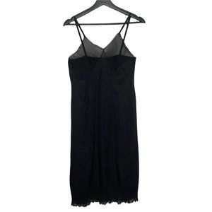 Vintage 60s Weavamill Nylon Sheer Accordion Pleat Midi Slip Medium